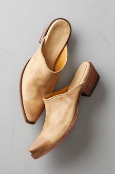 Women’s Marie Handcrafted Leather Mule Shoes | Overland Western Mules Shoes, Modern Heels, Western Mules, How To Wear Ankle Boots, Stylish Heels, Mule Shoes, Women's Slip On Shoes, Womens Mules, Leather Mules