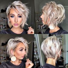 Asymetrical Haircut, Highlights Curly, Long Pixie Hairstyles, Edgy Hair, Hair Routine, Curly Hairstyles, Pixie Hairstyles, Great Hair