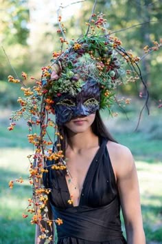 Portland Garden, Floral Headdress, Mardi Gras Costumes, Fairy Clothes, Masks Art, Floral Headpiece, Garden Club