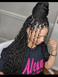 Curls Wigs, Bohemian Braided Hair, Braids Knotless, Boho Knotless, Hacks Beauty, Coloring Images, African Hair Braiding Styles, Box Braids Hairstyles For Black Women