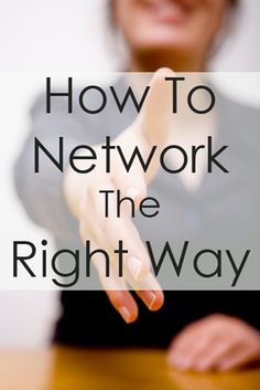 a woman pointing at the text how to network the right way