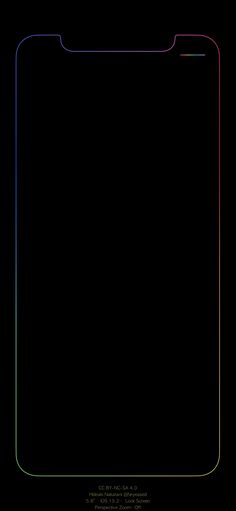 an image of a black background with colored lines on the bottom and bottom half of it