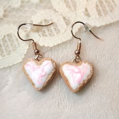 Handmade Pink Icing Sweet Valentine Sugar Cookie Baker Cookie Lover Earrings Brand New. Handmade Item Materials: Polymer Clay Or Clay Like Material, Stainless Steel Ear Wire Over Rose Tone, Rubber Push Back Penny Is Shown As A Size Reference Animalsholidays #Heart #Cookie Valentinesday Love Bakers Baker Baking Cookielover Cookiemonster Pinkhearts Valentine Sweet Sweetheart #Sugarcookie Earrings #Dessert Earrings, #Fakefood Earrings, Miniature Food, Polymer Clay Earrings, Bakers Gift, Fake Food J Dessert Earrings, Polymer Clay Food Earrings, Food Polymer Clay, Cookie Earrings, Valentine Sugar Cookies, Lover Earrings, Pearl Pendant Earrings, Apple Earrings, Pink Heart Earrings