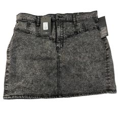 All Orders Ship Next Business Day! Denim Mini Skirt By Fashion Nova. Sz. Large. New With Tags. Acid Wash V Yoke And Functional Pockets In Back Elastic On Sides Has Belt Loops Zipper And Button Closure (Zipper Works Well And Button Firmly In Tact) Waist 17” Length 17” Comes From A Smoke Free Home! Casual Fitted Washed Skirt, Trendy High-rise Washed Skirt, 2000s Mini Skirt, Bodysuit And Skirt, Satin Mini Skirt, Blue Mini Skirt, Blue Denim Skirt, Ruffle Mini Skirt, Yellow Skirt