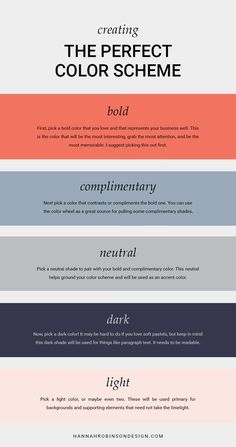 the different font and color scheme for each type of website design, including one that is in