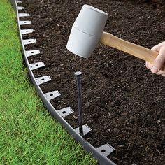 Plastic Landscape Edging, Metal Landscape Edging, Yard Edging, Paver Edging, Diy Garden Landscaping, Edging Ideas