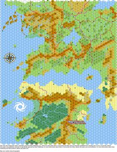 a map of the world with different terrains