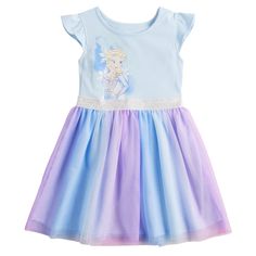 This Disney's Frozen Elsa tutu dress for babies and toddlers is a magical addition to your little one's wardrobe. Let your child step into the world of Arendelle with this delightful tutu dress featuring the beloved Queen Elsa. © Disney This Disney's Frozen Elsa tutu dress for babies and toddlers is a magical addition to your little one's wardrobe. Let your child step into the world of Arendelle with this delightful tutu dress featuring the beloved Queen Elsa. © Disney FEATURES Crewneck Flutter sleeves Elastic waistband Knee length Skirt has 2 layer of tulle; Shirring at WB seam; Metallic lurex elasticFABRIC & CARE Top: cotton, polyester Skirt: polyester Machine wash ImportedSUSTAINABILITY FEATURES Supports more sustainable cotton farming Size: 12 Months. Color: Blue. Gender: female. Mater Elsa Clothes, Elsa Tutu Dress, Elsa Baby, Theme Dresses, Elsa Tutu, Cute Frozen, Frozen Outfits, Elsa Disney, Polyester Skirt