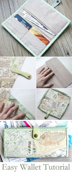 how to make a diy map wallet