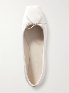 Ballerina Shoes, White Satin Ballet Flats, Ballet Flats Aesthetic, White Ballerina Flats, Bridal Ballet Flats, White Ballet Flats, Satin Ballet Flats, Cocoa Puffs, Fashion Baby