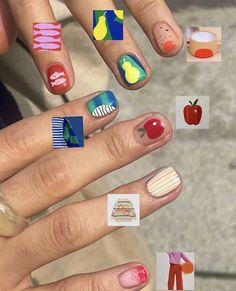 Album Nails, Doodle Nails, Natural Gel Nails, Nail Art Photos, Hard Nails, Short Nails Art, Pretty Nail Art, Get Nails