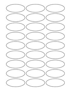 an oval pattern is shown in black and white, with the outlines for each circle