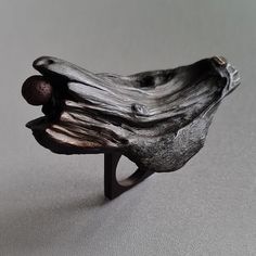 Driftwood Black Cocktail Ring - Inspire Uplift Black Cocktail Ring, Light Ring, Lava Bead, Black Cocktail, Cocktail Ring, Cocktail Rings, Ring, Wood, Black