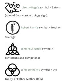 the four symbols for each type of person's symbol are shown in black and white