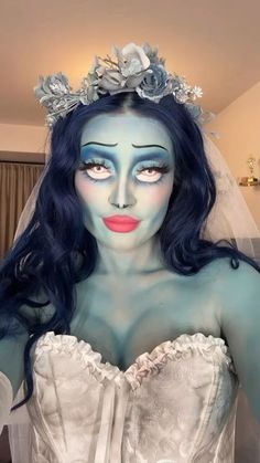 Bride Costume, Face Painting Halloween, Halloween Costumes Makeup, October 31, Costume Makeup, Halloween Makeup, Broccoli