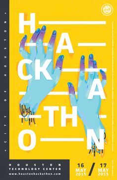 two hands reaching up to each other with the words hackath on top of them