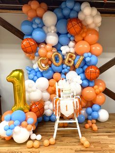 an image of balloon decorations for a birthday party