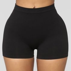 Seamless Mini Shorts **Inseam 2 1/2 Color Black Fits Up To Size 15 Content: 85%Polyester 15%Spandex Very Comfortable And With Great Extra Stretch, Breathable Material New Lounge Casual Basic Street Style Wear Casual Gym Yoga Athletic Layering Pieces Active Wear Girl Exercise, Summer Store, Exercise Shorts, Short Women Fashion, Dance Shorts, Black Seamless, Summer Hot, Female Girl, Mini Shorts