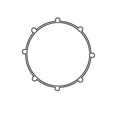 a black and white drawing of a circle