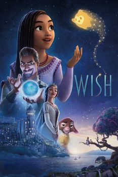 an animated movie poster for wish