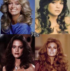 1970's Hair, Vintage 70s Hairstyles, 70s Voluminous Hair, 1970s Aesthetic Hairstyles, 70s Office Hairstyles, 70s Hairstyles And Makeup, 1970s Celebrities, 70 Hairstyles 1970s Disco