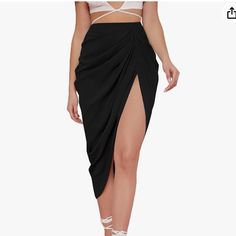 Brand New Ruched Midi Skirt, Casual Office Wear, Bodycon Midi Skirt, Satin Midi Skirt, Party Skirt, Plus Size Skirts, Bodycon Midi, Silk Skirt, Pleated Midi Skirt