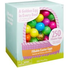 an easter egg filled with colorful eggs in a cardboard box for $ 20 00 each