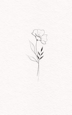 a black and white drawing of a flower