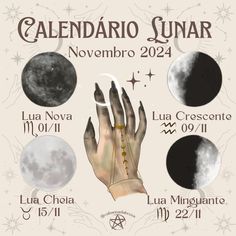 Salva esse post para não perder as fases da lua desse mês! Seja bem vindo, Novembro ✨🌛  #faselunar #fasesdalua #calendariolunar #bruxariaecletica #bruxaria #bruxarianatural #esoterismo  #portaisenergeticos #portal1111 Beltane, Love Of My Life, Energy, Photo And Video