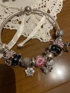 Silver Pandora Bracelet, Stylish Jewelry Accessories, Wrist Jewelry, Pandora Bracelet Charms, Funky Jewelry