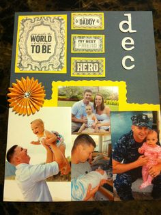 a collage of family photos with the words daddy's world to be