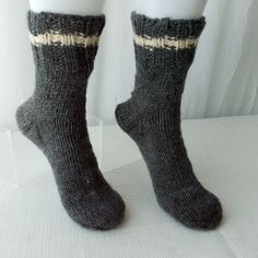 Hand Knit 100% Classic Worsted Wool Socks in Dark Gray Mix. HAND KNIT with Positive Energy: Wool Warm Socks!-. ♥ UNIQUE, Thoughtful Gift idea! ♥ 100% Hand Knit (Not on machine!) = about 10,000 stitches per pair! This pair alone can take anywhere between 1 to 2 full working days for me to craft! ♥ Hand knitted with a minimally processed yarn, that means that it still has some vegetable matter and lanolin in it. It is the price of not using any harsh chemical agents during the production of the ya Spine Pain, Womens Socks, Warm Socks, Wool Socks, Blood Vessels, Socks And Hosiery, Knit Socks, Cold Day, Natural Fibers