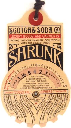 an old style label with the name strunk on it's back side