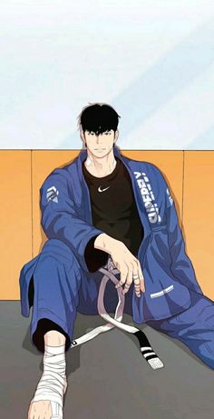 Jiujitsu guard pass Martial Arts Manga, Box Manga, Lookism Webtoon, Cool Wallpapers Cartoon, Handsome Anime Guys, Handsome Anime, Manhwa Manga