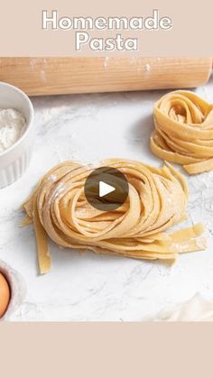 the video shows how to make homemade pasta