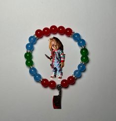 CHUCKY x TIFFANY 🩸💍🔪 Available tonight at 6 PM Eastern standard time! • • • • • • • • #bracelets #chucky #charlesray #braceletoftheday #jewelry #tiffanyandchucky #explore #instagood #explorepage+ #viral #scarymovie #scarymovies #horrormovies #horror #tiffanyvalentine #couplebracelet #monster #villians #chuckydoll #brideofchucky #horrorcosplay #matching #friendshipbracelets #originaldesign #beads #jennifertilly #movies #chuckyseries #scarycore #horrormovie Horror Movie Bracelets, Chucky X Tiffany, Braclets Diy, Perle Heishi, Chucky And Tiffany, Bride Of Chucky, Tiffany Bracelets