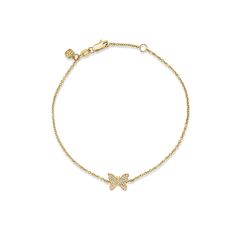 Gold & Diamond Butterfly Bracelet - Sydney Evan Fine Jewelry Delicate Butterfly, Diamond Butterfly, Butterfly Bracelet, Gold Butterfly, Butterfly Charm, The Butterfly, How To Make Notes, Beautiful Butterflies, Bracelet Sizes