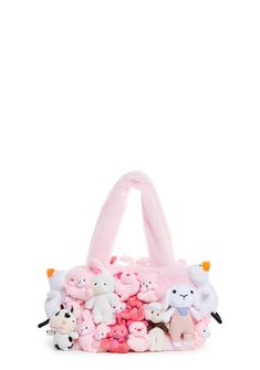 base|pink Girly Purse, Funky Bags, Its My 19th Birthday, Cute Accessories Kawaii Handbags, Pink Kawaii Bags, Plushie Purse, Harajuku Style Pink Bag For Cosplay, Decorated Tote Bags, Pink Plush Kawaii Bag