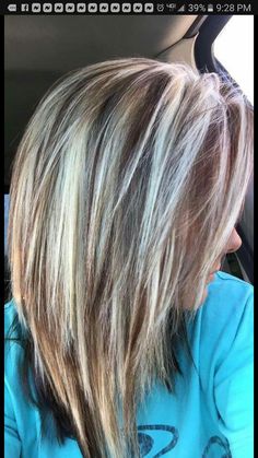 Fall Hair Color With Blonde Highlights, Light And Dark Hair Highlights, Hi Lo Lights Hair Colour, Low Lights Fir Blonde Hair, Womens Hair Trends Fall 2023, Blonde For Over 40 Over 40, Long Aline Haircut With Layers, Blonde Hair With Thick Lowlights, Hair Trend Color 2023