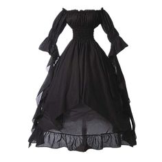 PRICES MAY VARY. Material - Skin Friendly. A must-have cosplay outfit in your wardrobe, can be easily dress up or dress down, it can aslo used as 90s outfit for women 70s outfits for women 80s costumes for women 90s clothing for women cosplay. Occasion - A great gothic clothes, medieval maid / princess dress / renaissance costume dress for women juniors, perfect for Halloween party / Cosplay Theme Party / Renaissance Festival. Black gothic dress summer plus size gothic dresses for women plus siz Medieval Dress White, Witch Dress Medieval, Medieval Costume Women, Black Gothic Dress, Medieval Wedding Dress, Gothic Cosplay, Witch Dress, Medieval Costume, Princess Gown