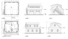 the plans for two story houses with lofts