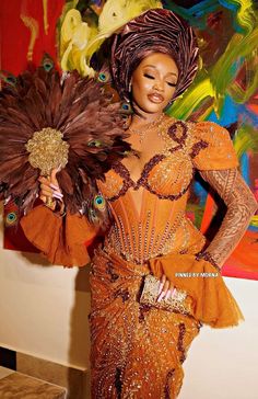 Burnt Orange Ankara Styles, Igbo Dresses, Madam Outfit, Yoruba Fashion, Igbo Bride, African Party Dresses