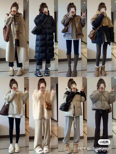 China Winter Fashion, Winter Outfits Japan Snow, China Winter Outfit, Japanese Outfits Winter, Asian Winter Outfits, Asian Winter Fashion, Tokyo Winter Outfit, Korea Winter Fashion, Japanese Winter Fashion