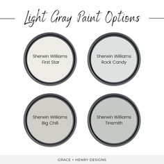 the light gray paint options for sherylin williams rock candy