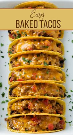 baked tacos lined up on a white plate and garnished with parsley Baked Tacos, Taco Tuesday Recipes, Tortilla Wrap, Taco Dinner, Mexican Dinner, Favorite Recipes Dinner, Lunch Snacks, Dinner Time, Quick Meals