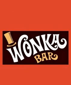 the word wonky bar on an orange background