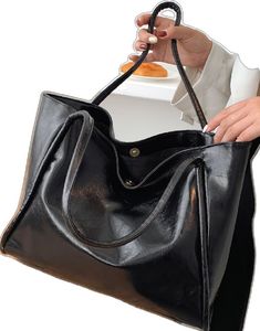 Bag For Love - Minimalist Textured Shoulder Tote Bag  - Women Tote Bags Solid Color Faux Leather Shoulder Bag, Faux Leather Shoulder Bag In Solid Color, Solid Color Faux Leather Tote Bag, Black Solid Color Tote Satchel, Elegant Black Satchel, Black Rectangular Hobo Bag, Black Solid Color Office Bag, Black Solid Color Shoulder Bag, Black Solid Color Bag For Office