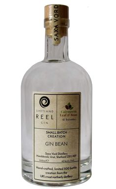 a bottle of small batch gin