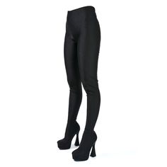 Spandex Leggings Fits Sizes Small Medium And Large 2” Platform 5” Heel Memory Foam Padding For Comfort Legging Boots, Legging Fits, Spandex Leggings, Over The Knee Boots, Over The Knee, Knee Boots, The Knee, Black Boots, Memory Foam