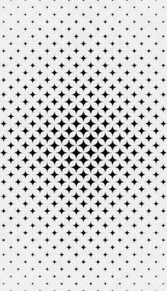 an abstract black and white pattern with stars in the center, on a white background